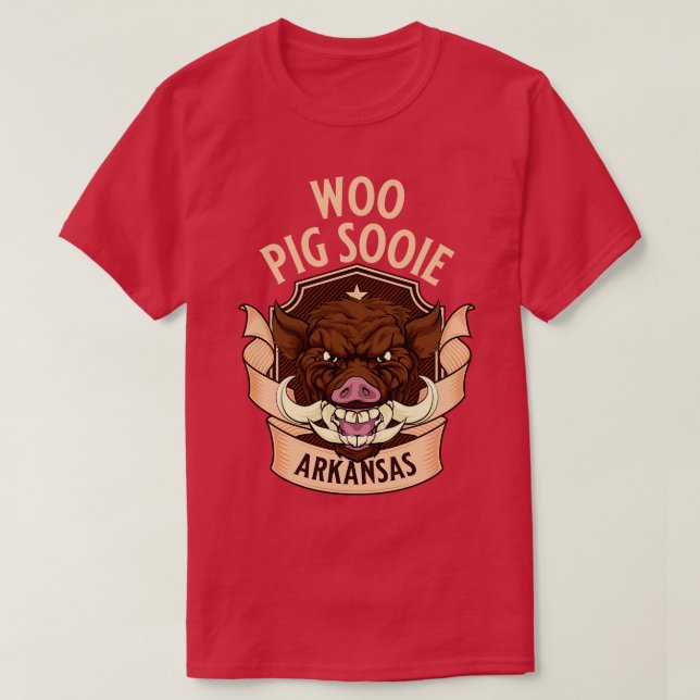 Camiseta Woo Pig Sooie Wild Razorback (Diseño del anverso)