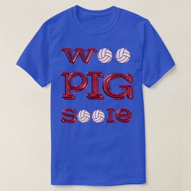 Camiseta Woo Pig Volleyball (Diseño del anverso)