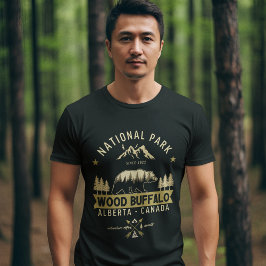 Camiseta Wood Buffalo National Park Vintage Bear