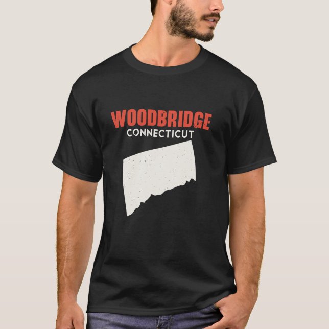 Camiseta Woodbridge Connecticut USA State America Travel Co (Anverso)