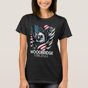 Camiseta Woodbridge Virginia 4 De Julio Bandera Estadounide