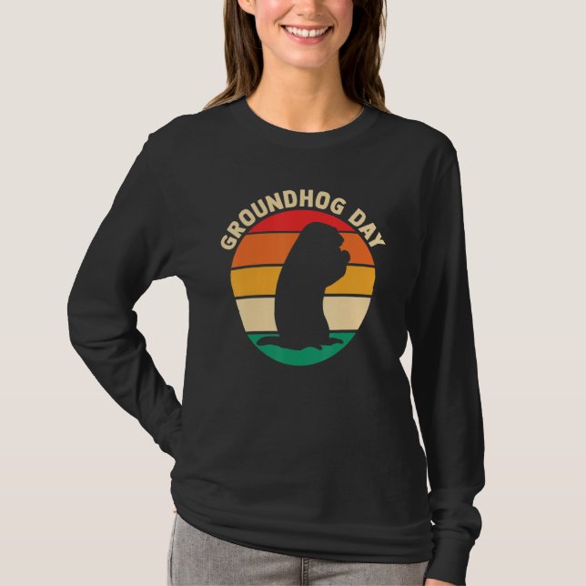 Camiseta Woodchuck Rodent  Groundhog Whisperer  Retro Groun (Anverso)