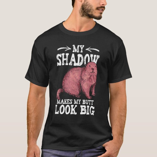 Camiseta Woodchuck Shadow Groundhog Day (Anverso)