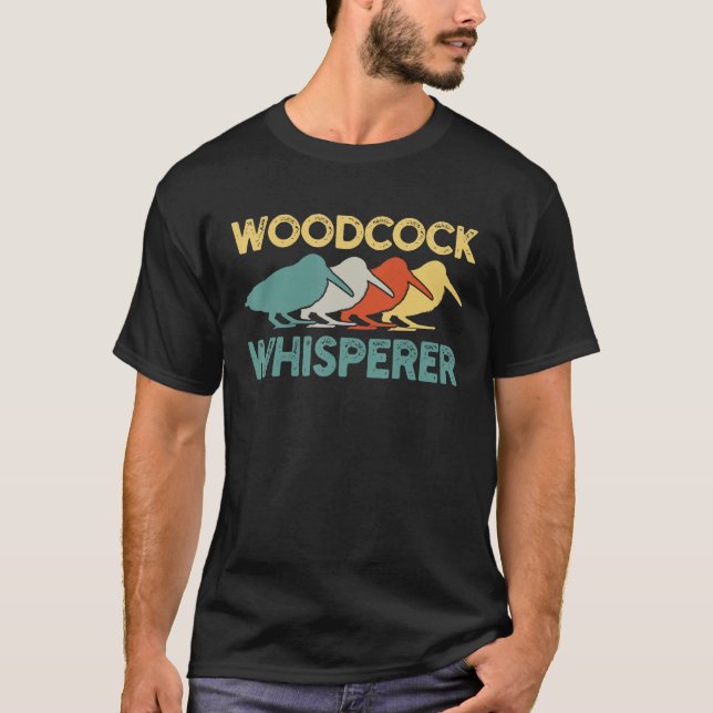 Camiseta Woodcock Birds Retro Vintage (Anverso)
