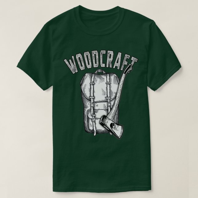 Camiseta Woodcraft (Diseño del anverso)