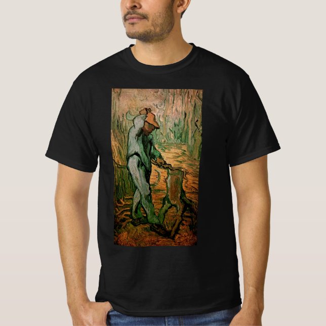 Camiseta Woodcutter (después de Millet) de Vincent van Gogh (Anverso)