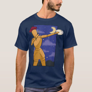 Camiseta Wooden Figure Painter Cute Beautiful Artwork Night