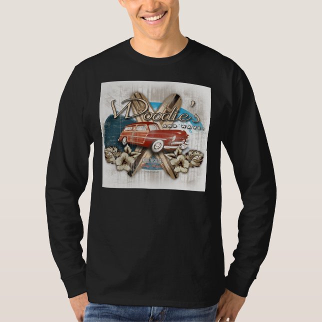 Camiseta woodies y ondas (Anverso)