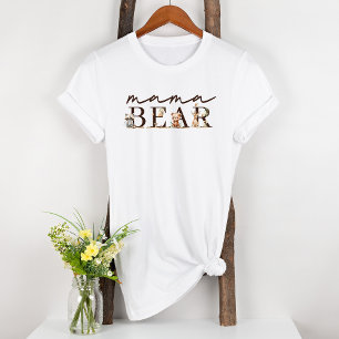 Camiseta Woodland Animals Boho Maternity Mama Bear