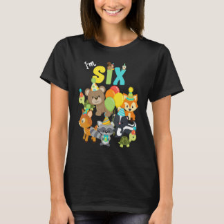 Camiseta Woodland Animals Forest Friends Fiesta de cumpleañ