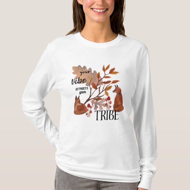 Camiseta Woodland Fox Spirit Vibe (Anverso)