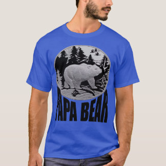 Camiseta Woodland negro y gris Papa oso 1