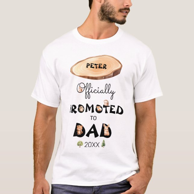 Camiseta Woodland Promocionado Oficialmente A Papá (Anverso)