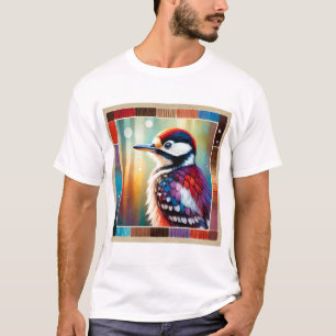 Camiseta Woodpecker in the Forest 051124AREF112 - Watercolo