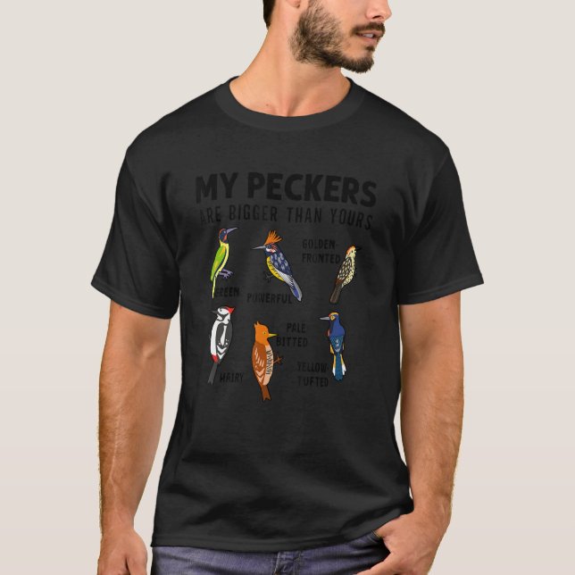 Camiseta Woodpeckers Bird Collection Birdwatchers Ornitholo (Anverso)