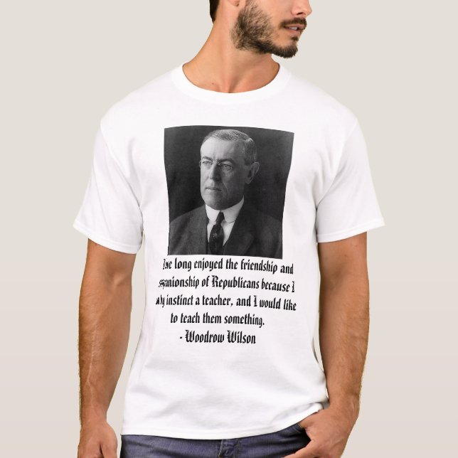 Camiseta Woodrow Wilson en republicanos (Anverso)
