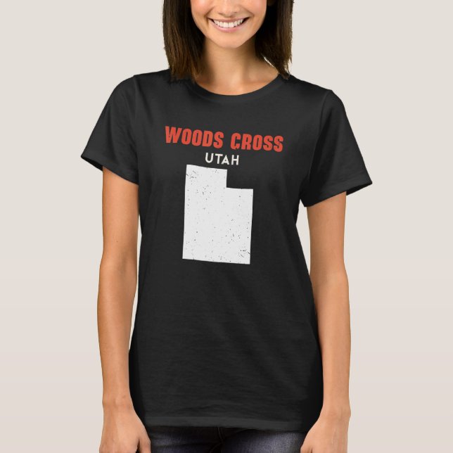 Camiseta Woods Cross Utah USA State America Travel Utahan (Anverso)
