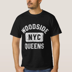 Camiseta Woodside Queens NYC Gym Style White Pri perturbado