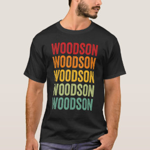 Camiseta Woodson County Kansas Rainbow Text Design