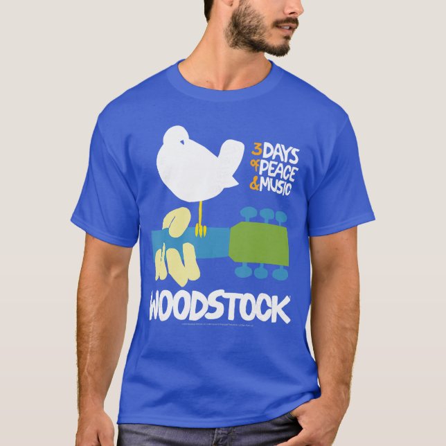 Camiseta Woodstock 3 Days of Peace and Music Poster gift gi (Anverso)