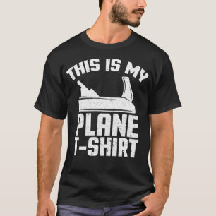 Camiseta Woodwork Este es mi avión para el pastel de cumple