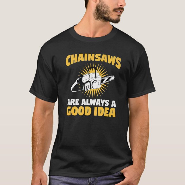 Camiseta Woodworker Chainsaw Premium (Anverso)