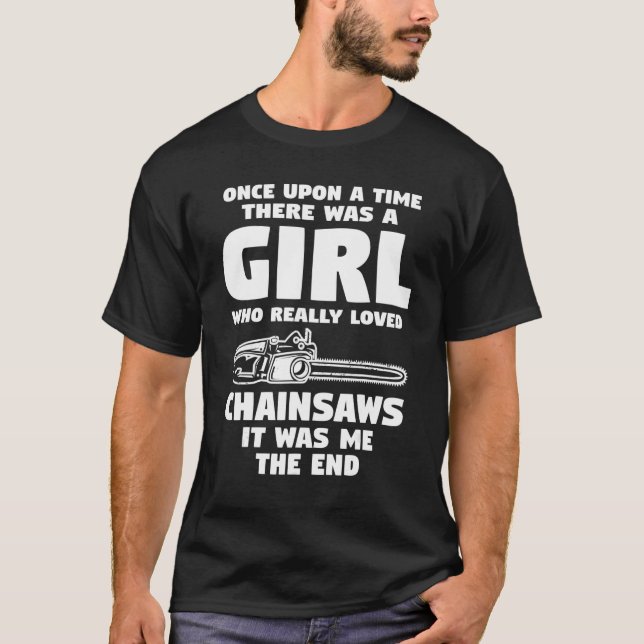 Camiseta Woodworker Woodworking Chainsaw (Anverso)
