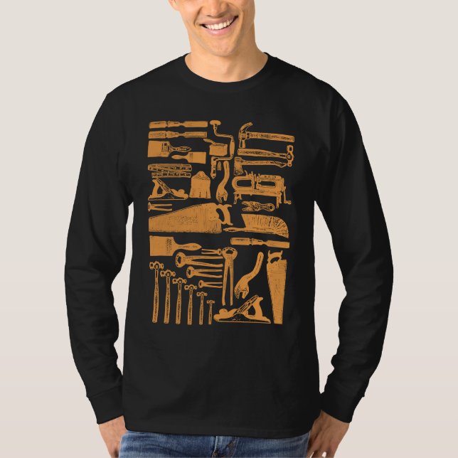 Camiseta Woodworking tools and accessories (Anverso)