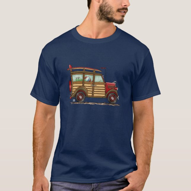 Camiseta Woody que practica surf lindo (Anverso)
