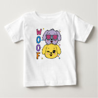 Camiseta Woof Baby - Camisa de Perritos Divertidos