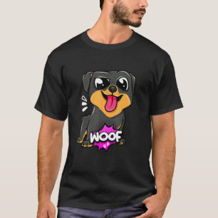 Camiseta Woof Dog Design lindo y gracioso