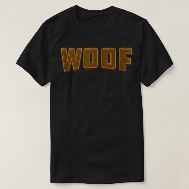 Camiseta WOOF Gay Bear Orgullo LGBTQ (Diseño del anverso)