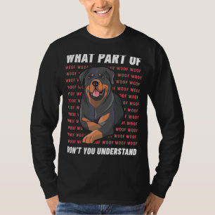 Camiseta Woof Whis, el viejo propietario del rottweiler Dog