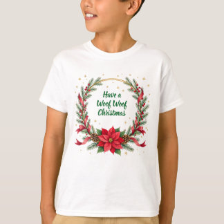 Camiseta Woof Woof Christmas Shirt - Customizable Text 