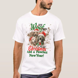Camiseta Woof You A Merry Christmas Dog