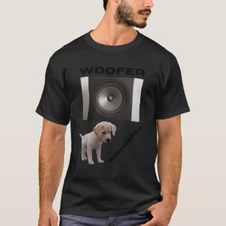 Camiseta Woofer and Subwoofer cute puppy design gift friend