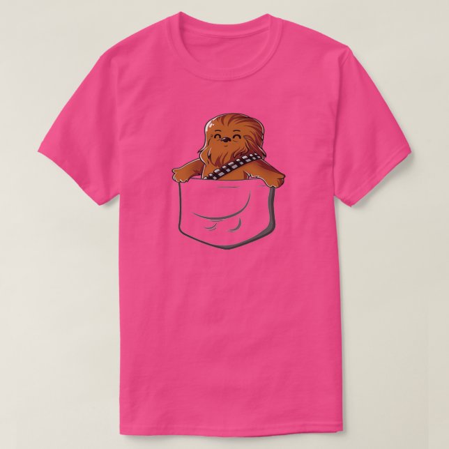 Camiseta Wookie In A Pocket Cute Funny Fluffy Wooky Looking (Diseño del anverso)