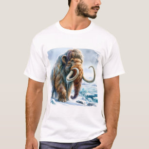 Camiseta Woolly Mammoth in the Ice Age - Watercolor