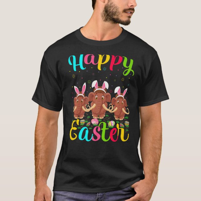 Camiseta Wooly Funny Easter Egg Bunny Wooly Happy Easter (Anverso)
