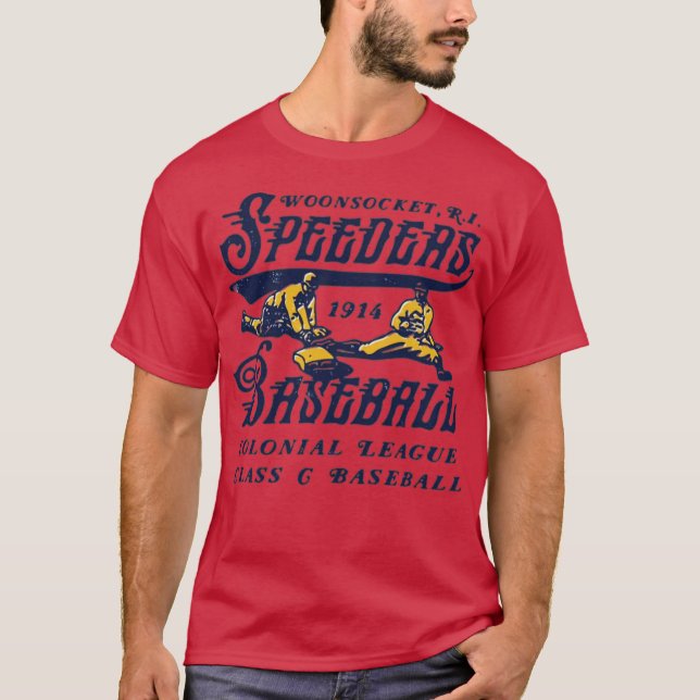 Camiseta Woonsocket Speeders - Rhode Island - Vintage Defun (Anverso)