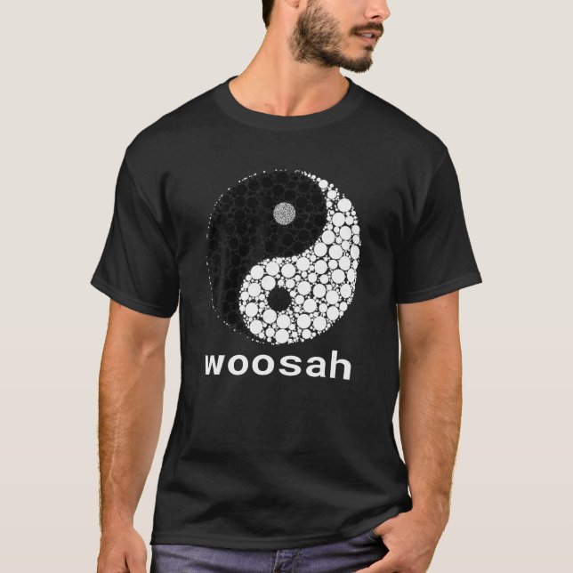Camiseta Woosah T Shirt Calm Yoga Exhale Shirt (Anverso)