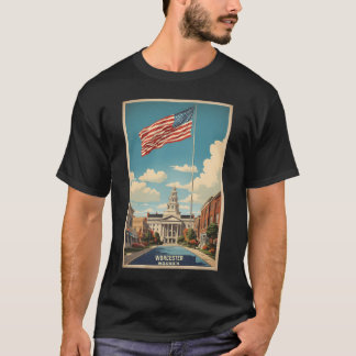 Camiseta Worcester Massachusetts Eeuu Vintage Travel Touris