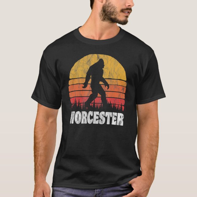 Camiseta Worcester Vintage Ochenta Bigoot Retro Sunset (Anverso)