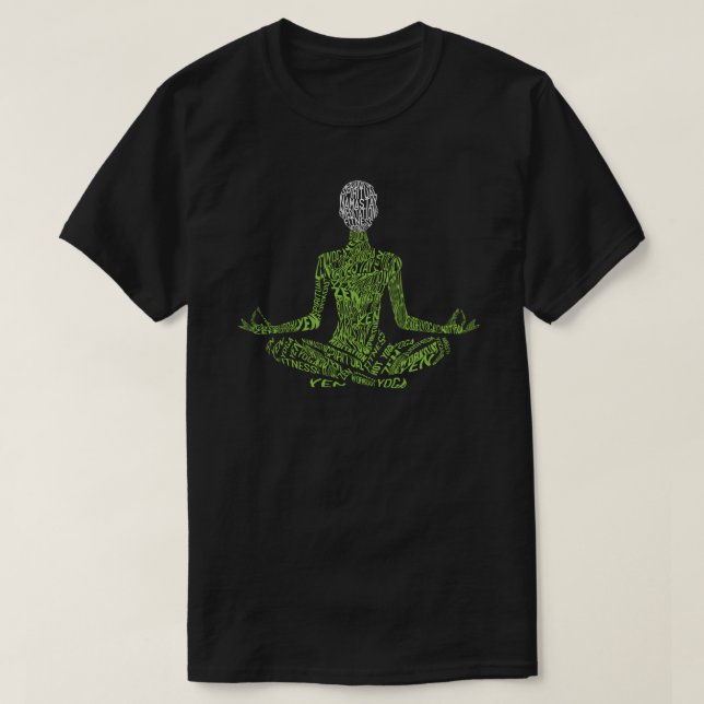 Camiseta Word cloud Yin Yoga (Diseño del anverso)