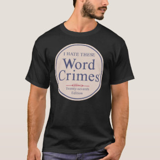 Camiseta Word Crimes vintage funny family