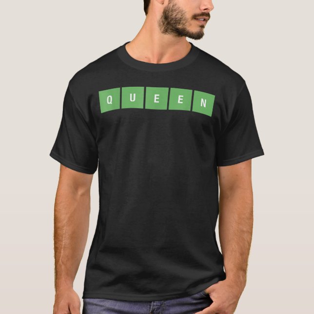 Camiseta Word Game Crossword Puzzle Queen (Anverso)