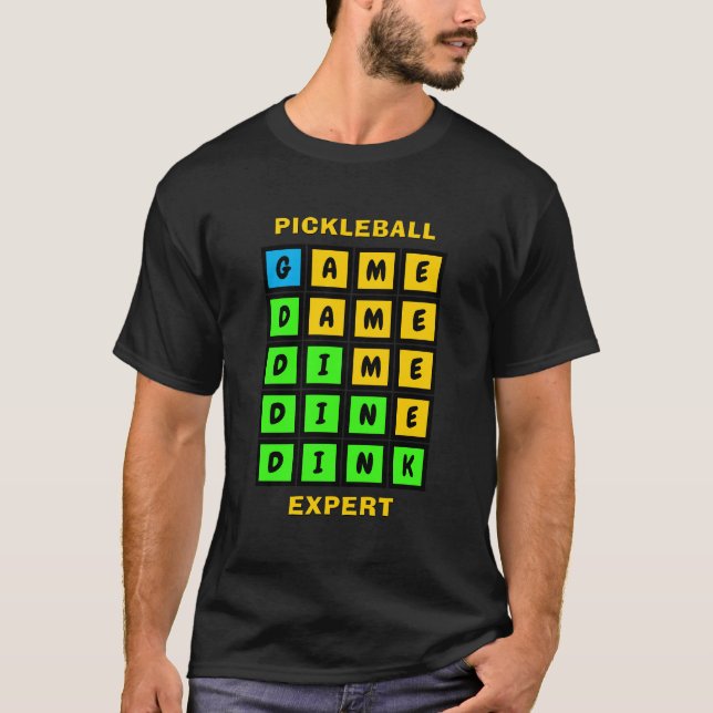 Camiseta WORD GAME DINK Pickleball (Anverso)