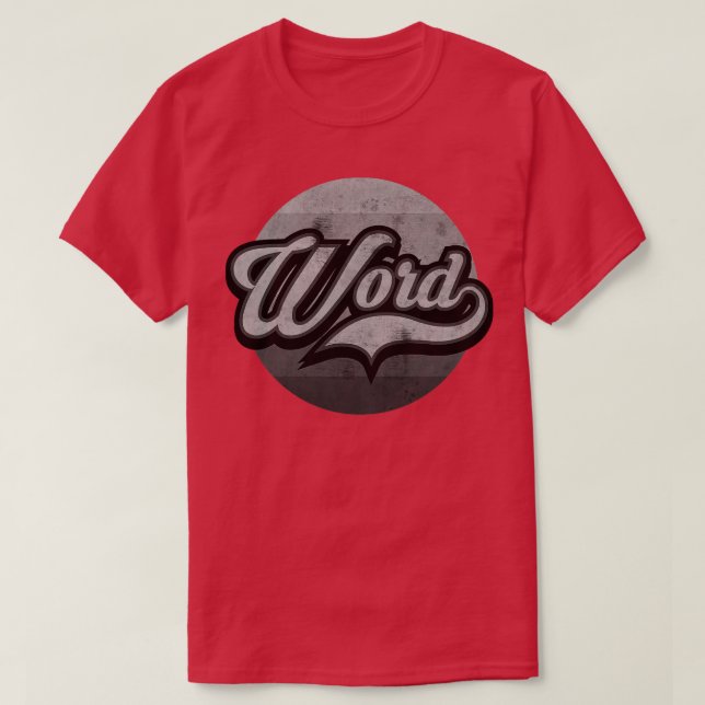 Camiseta Word Up BW (Diseño del anverso)