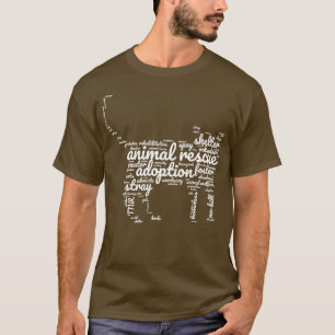 Camiseta Wordcloud de Rescate Animal