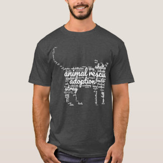 Camiseta Wordcloud de Rescate Animal
